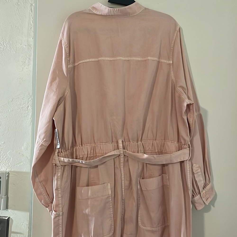 Old Navy light Peach Denim Jumpsuit, 2X - Picture 11 of 13